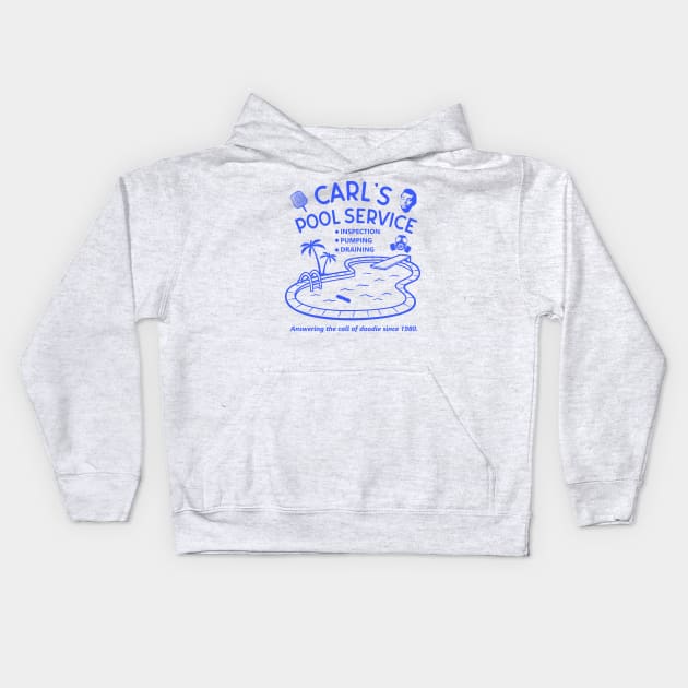 Caddyshack Carl's Pool Service Kids Hoodie by Bigfinz